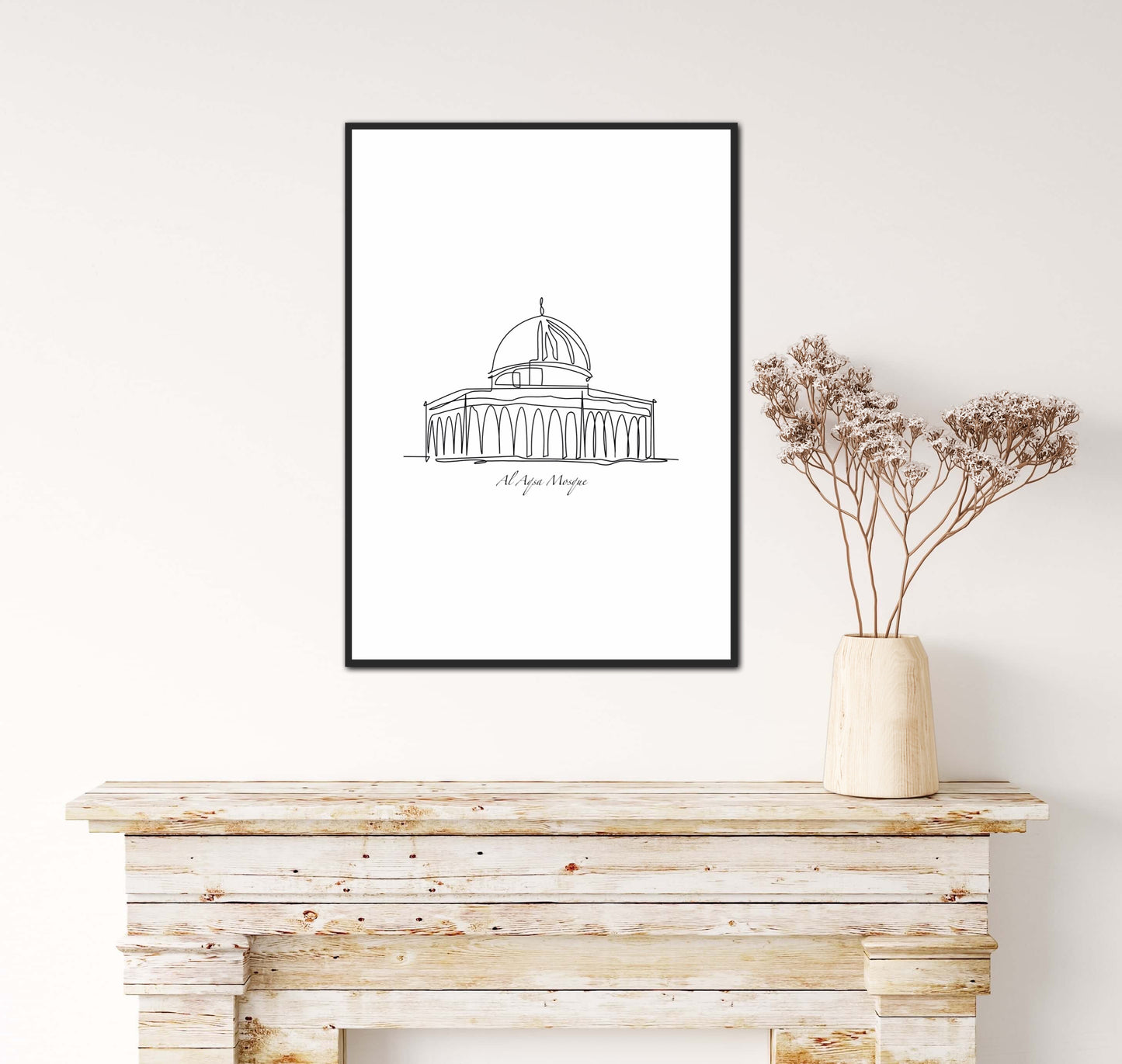 Al Aqsa Mosque Lineart
