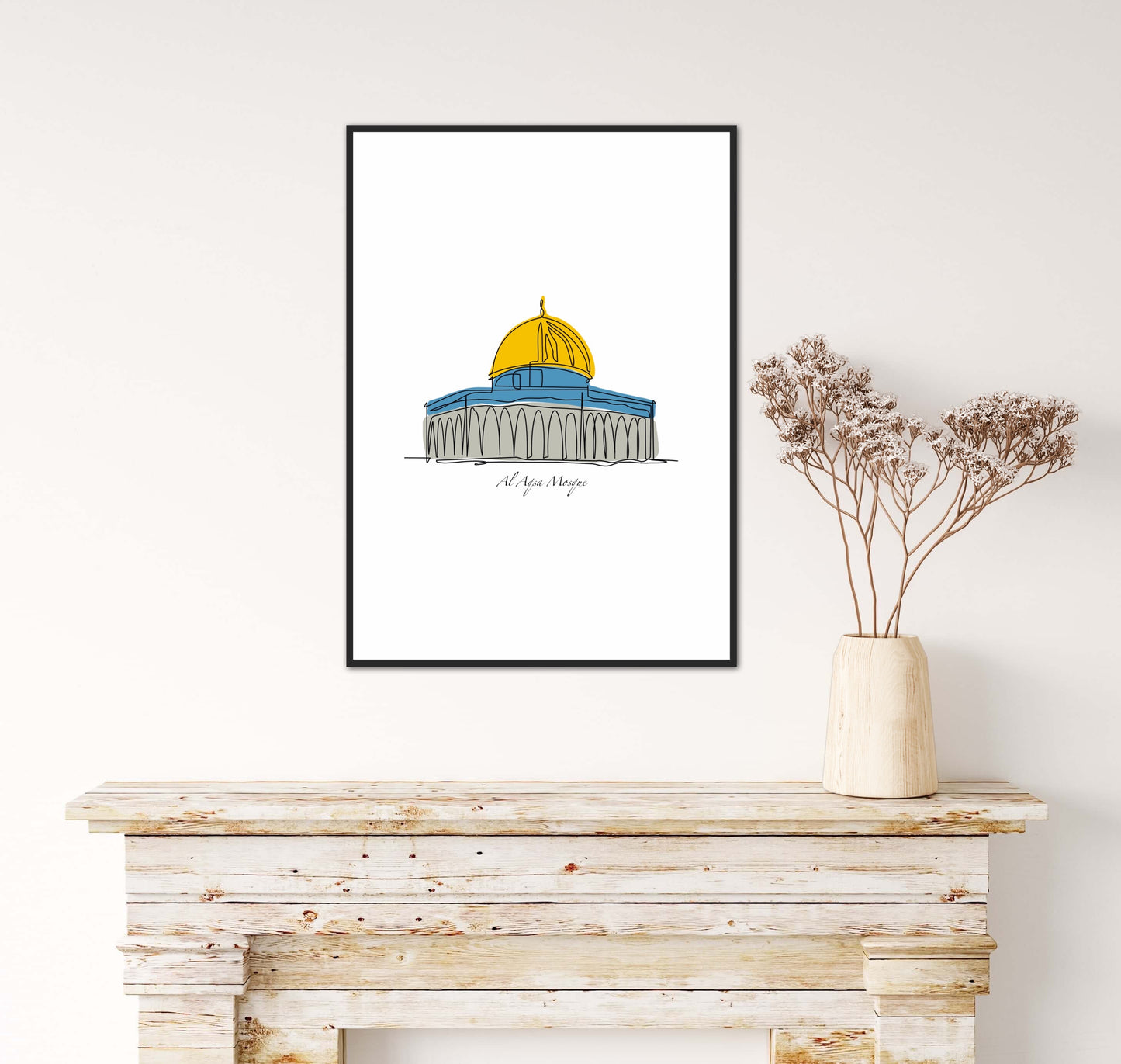 Al Aqsa Mosque Lineart
