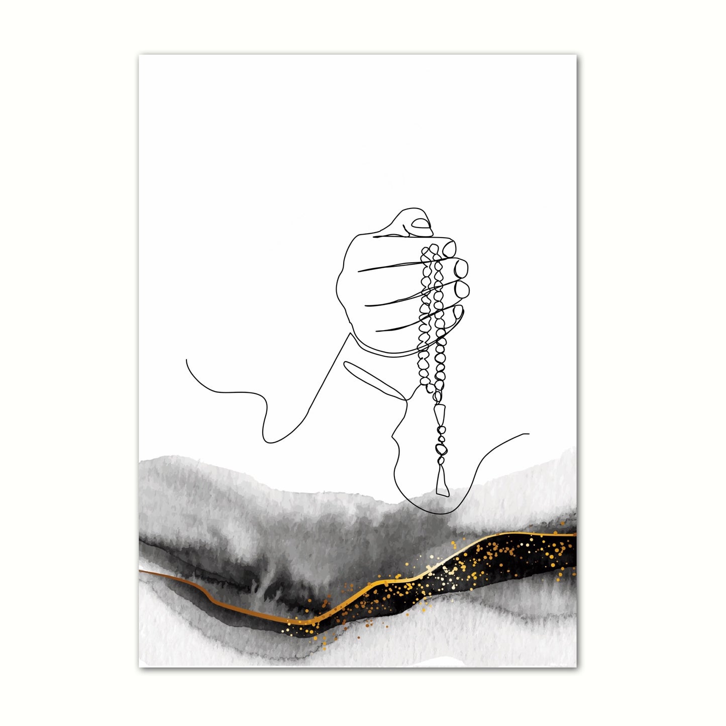 Abstract Tasbeh Poster