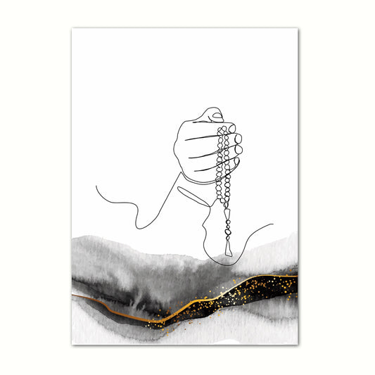 Abstract Tasbeh Poster