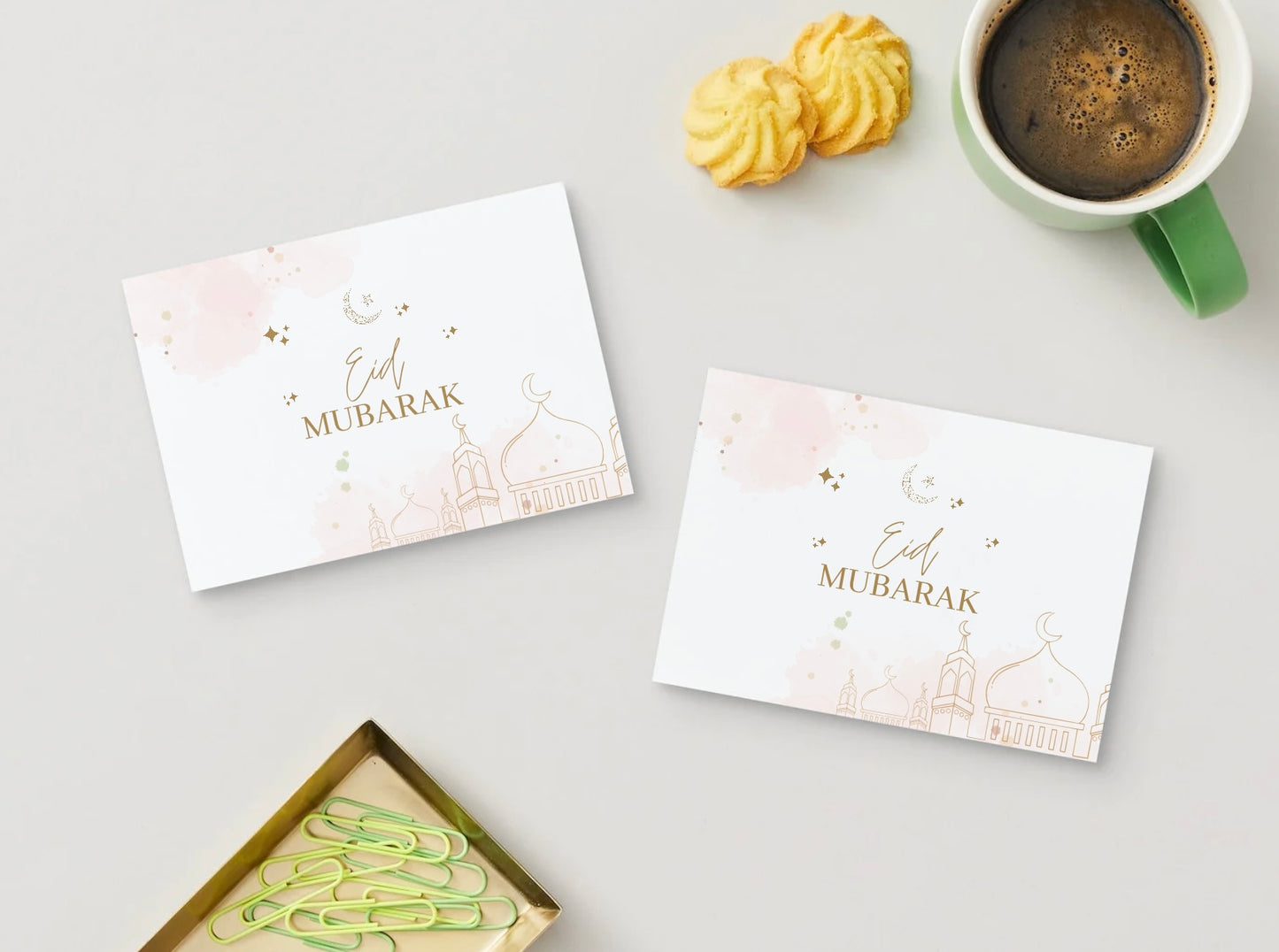 Eid Mubarak Karte Rosy Touch