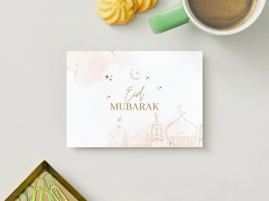 Eid Mubarak Karte Rosy Touch