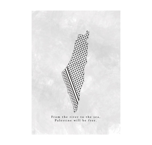 Grey Palestine Poster