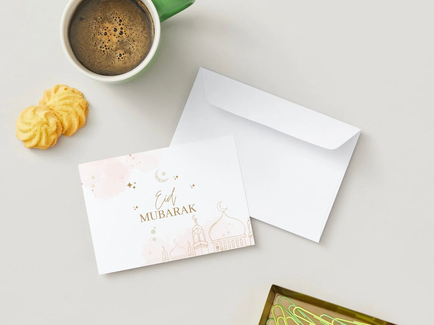 Eid Mubarak Karte Rosy Touch