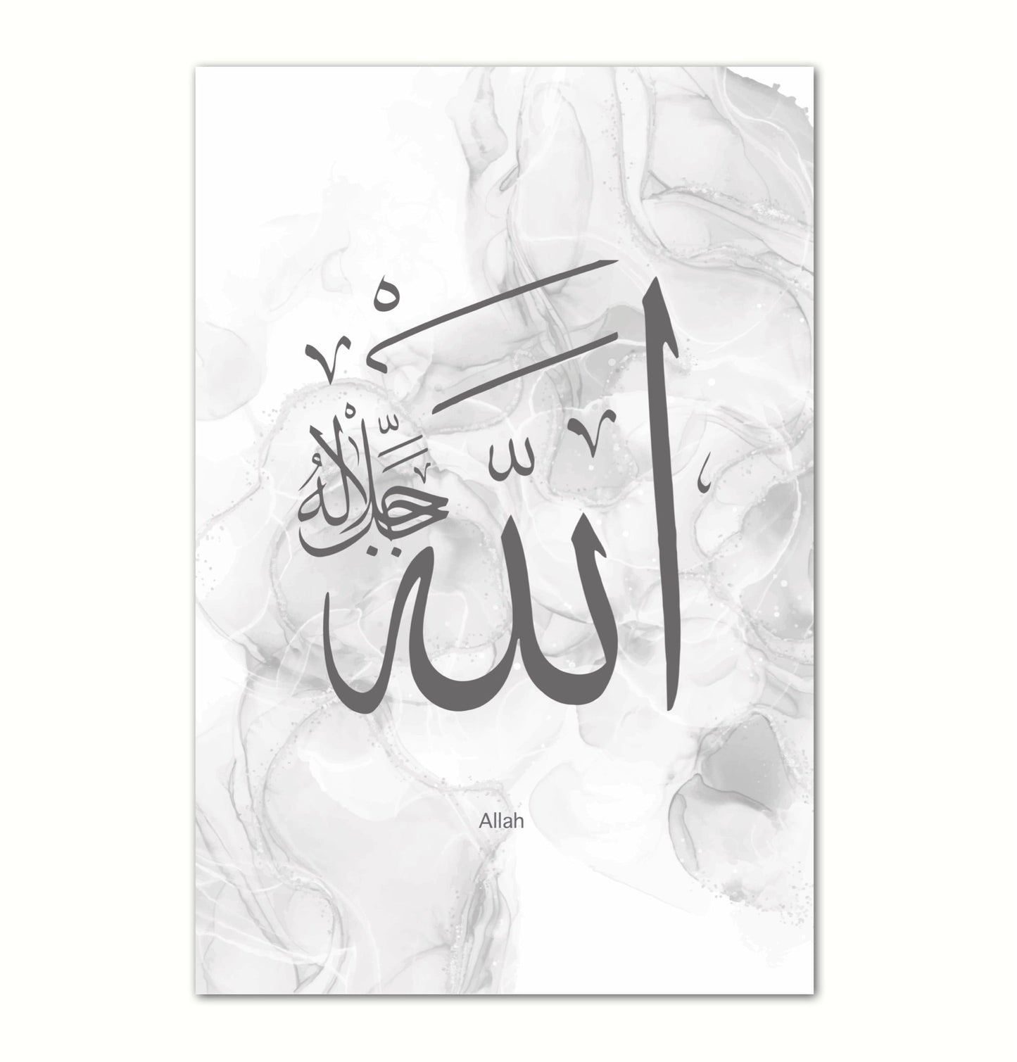Light Grey Muhammad Poster
