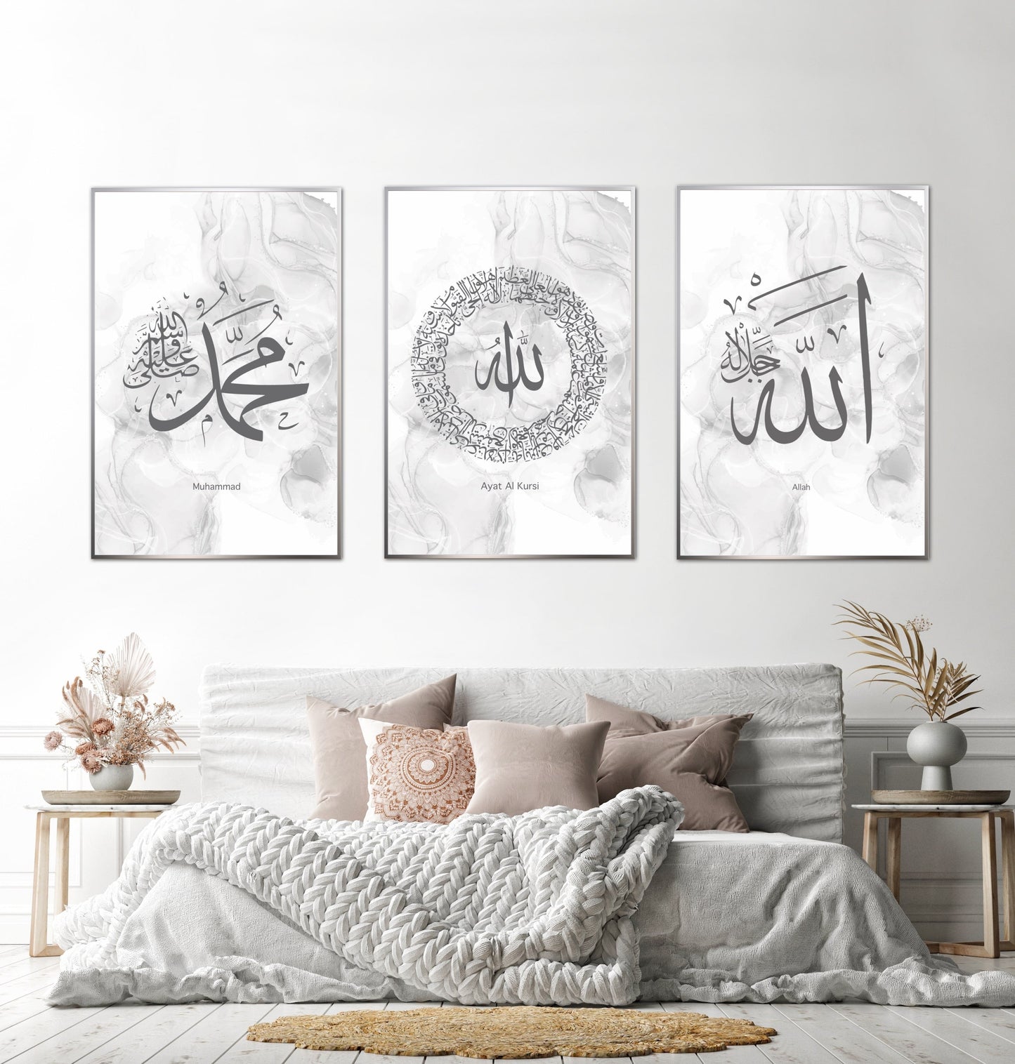 Light Grey Muhammad Poster
