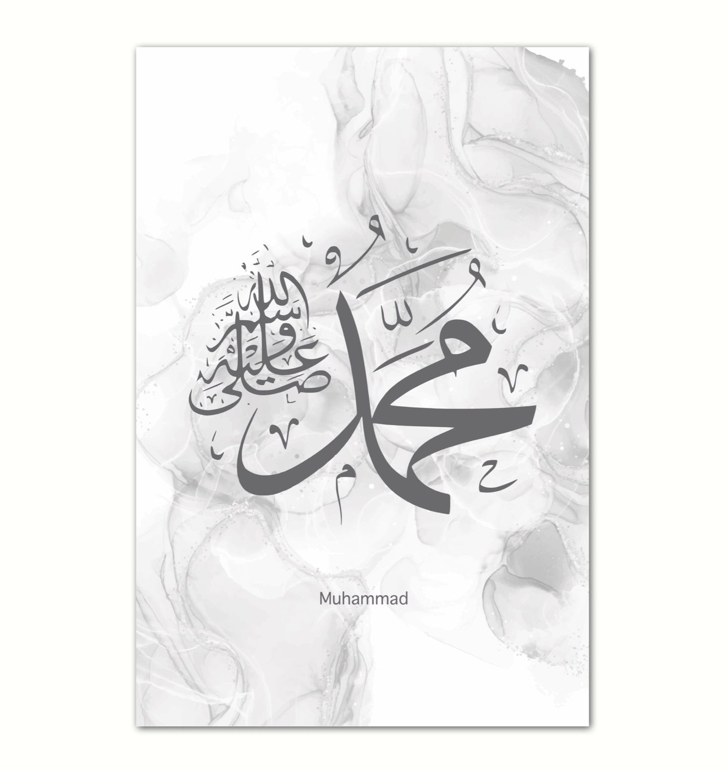 Light Grey Muhammad Poster