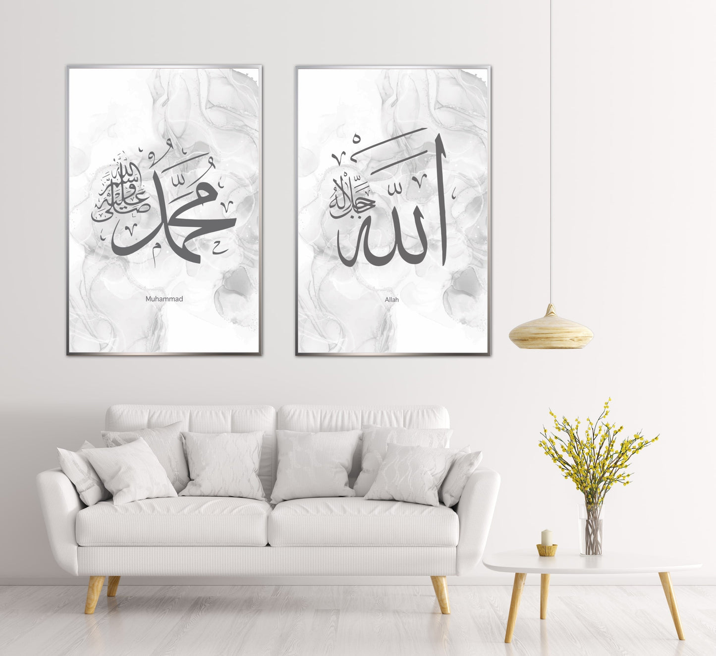 Light Grey Muhammad Poster