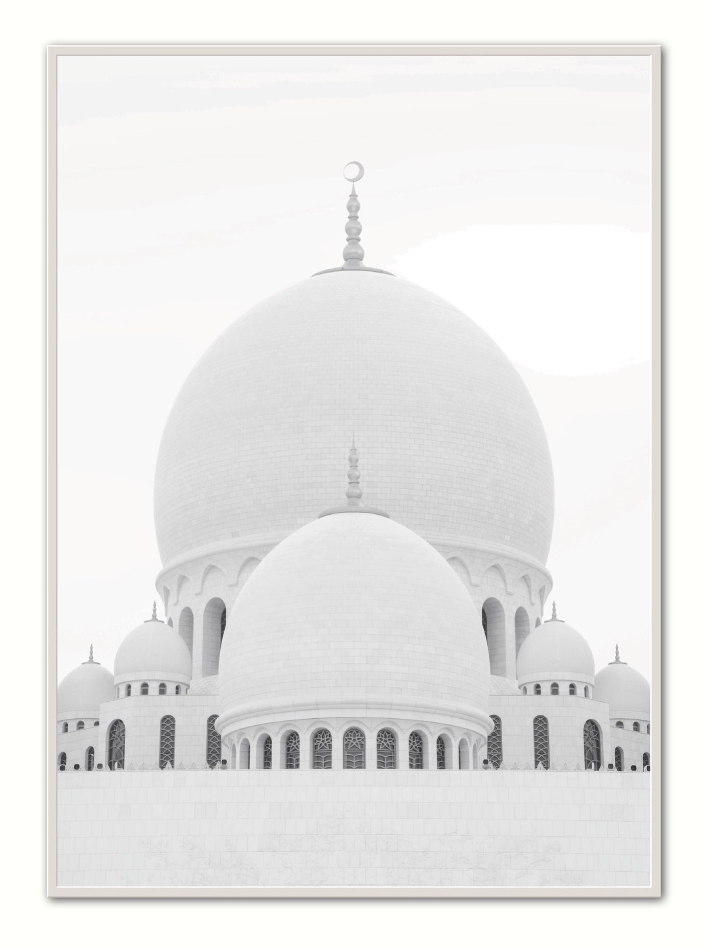 Grey Mosque Poster