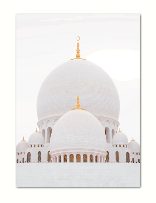 White Mosque Poster