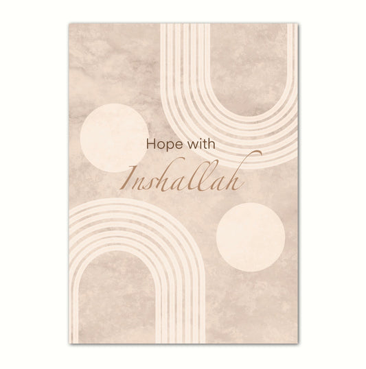 Beige Blessed Poster