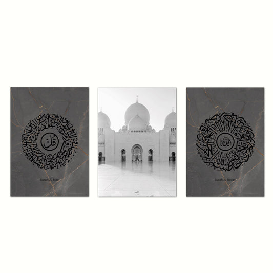 Dark Grey Mosque Set