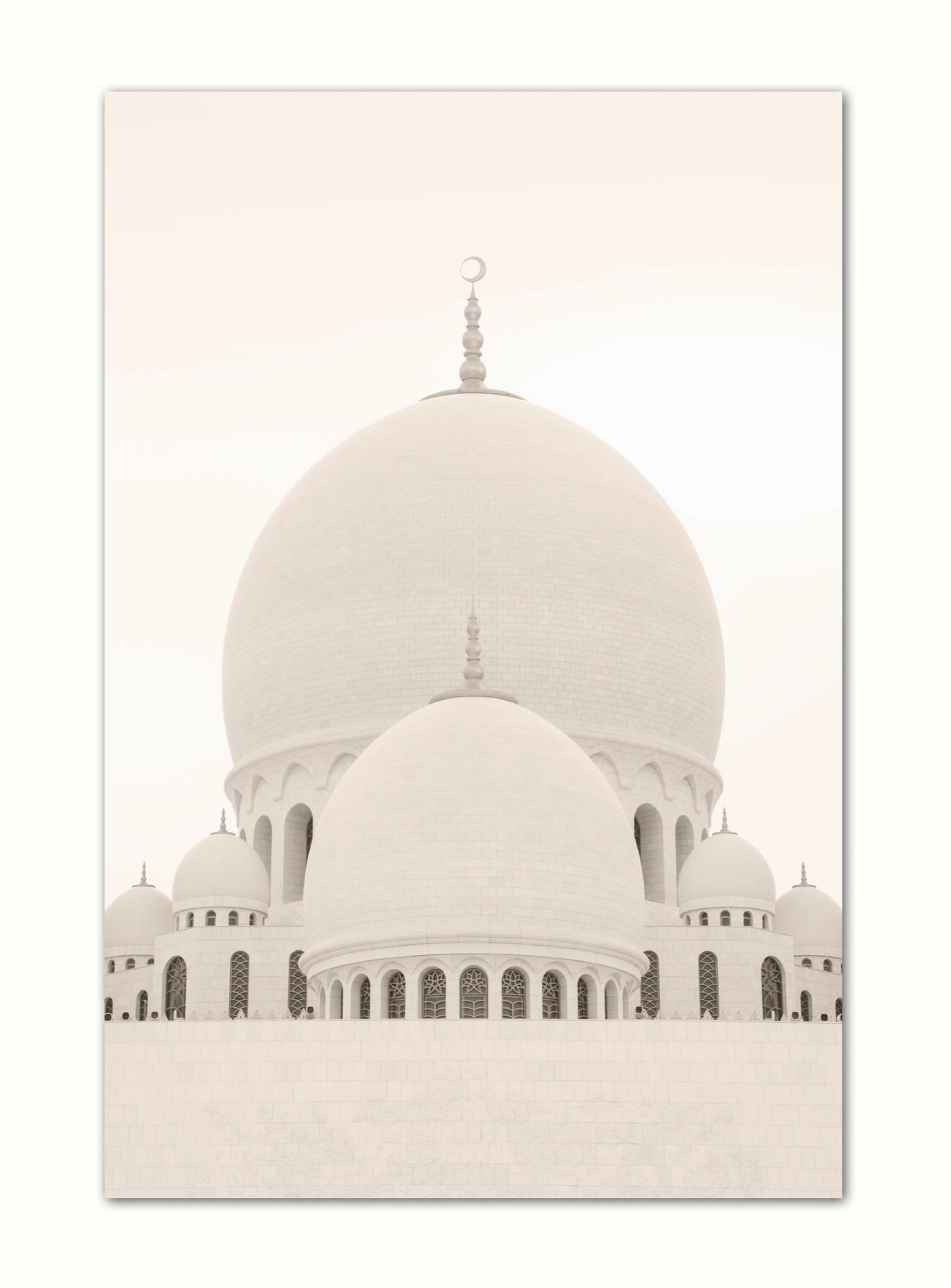 Beige Mosque Poster