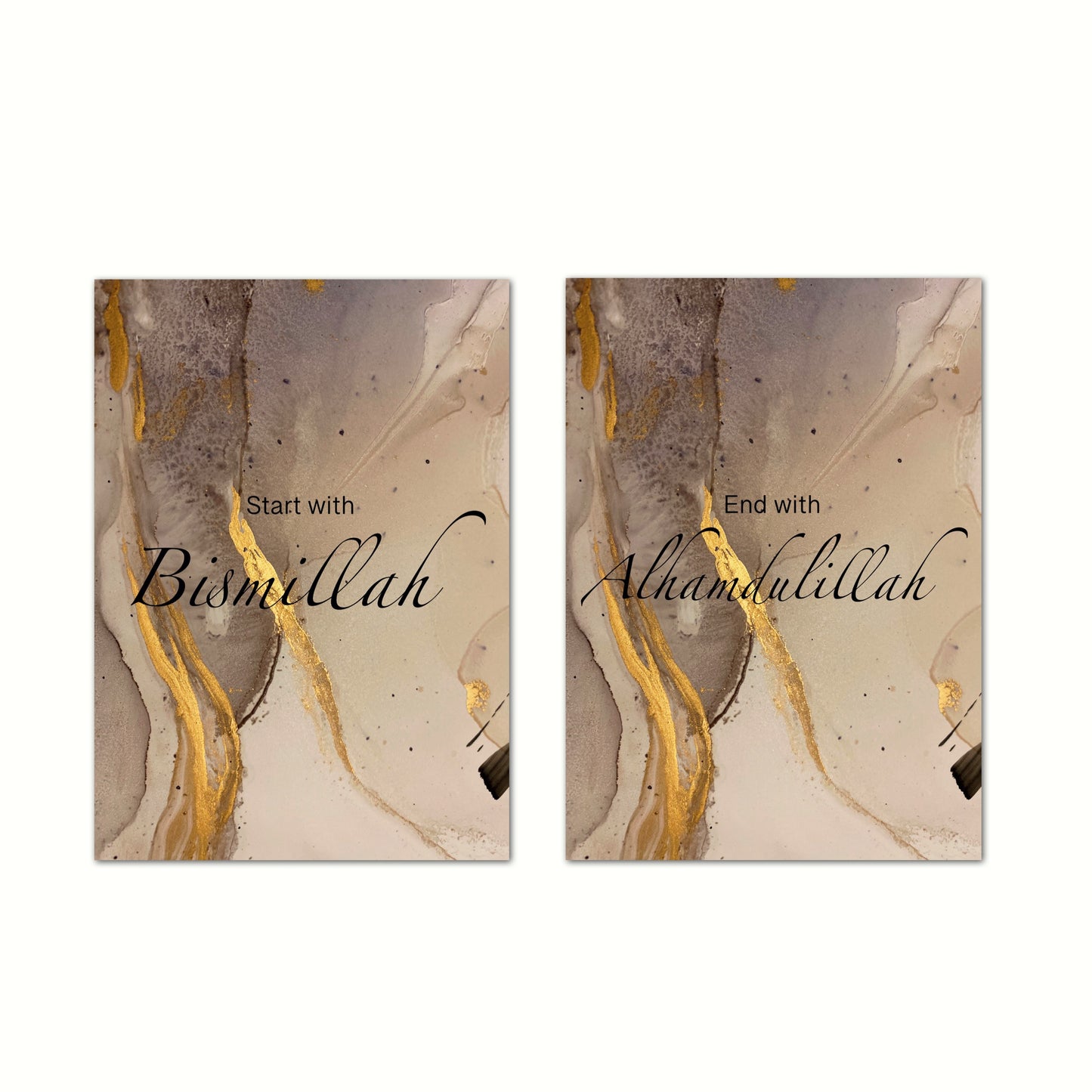 3x Golden Blessed Poster
