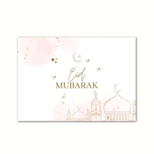 Eid Mubarak Karte Rosy Touch