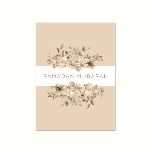 Ramadan Beige Karte