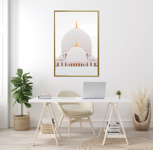 White Mosque Poster
