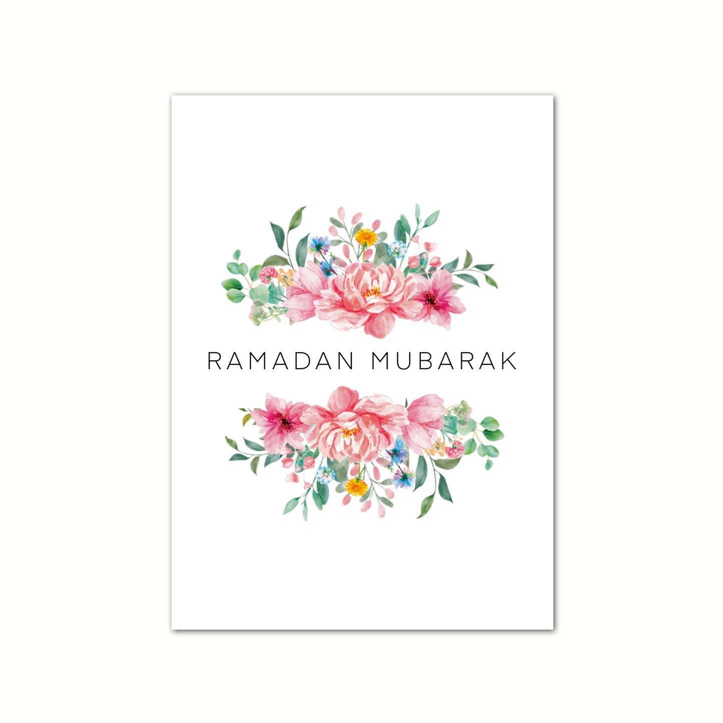 Ramadan Flower Karte