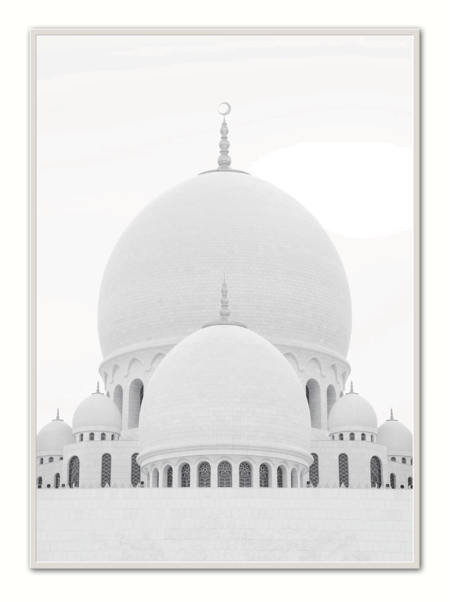 Grey Mosque Poster