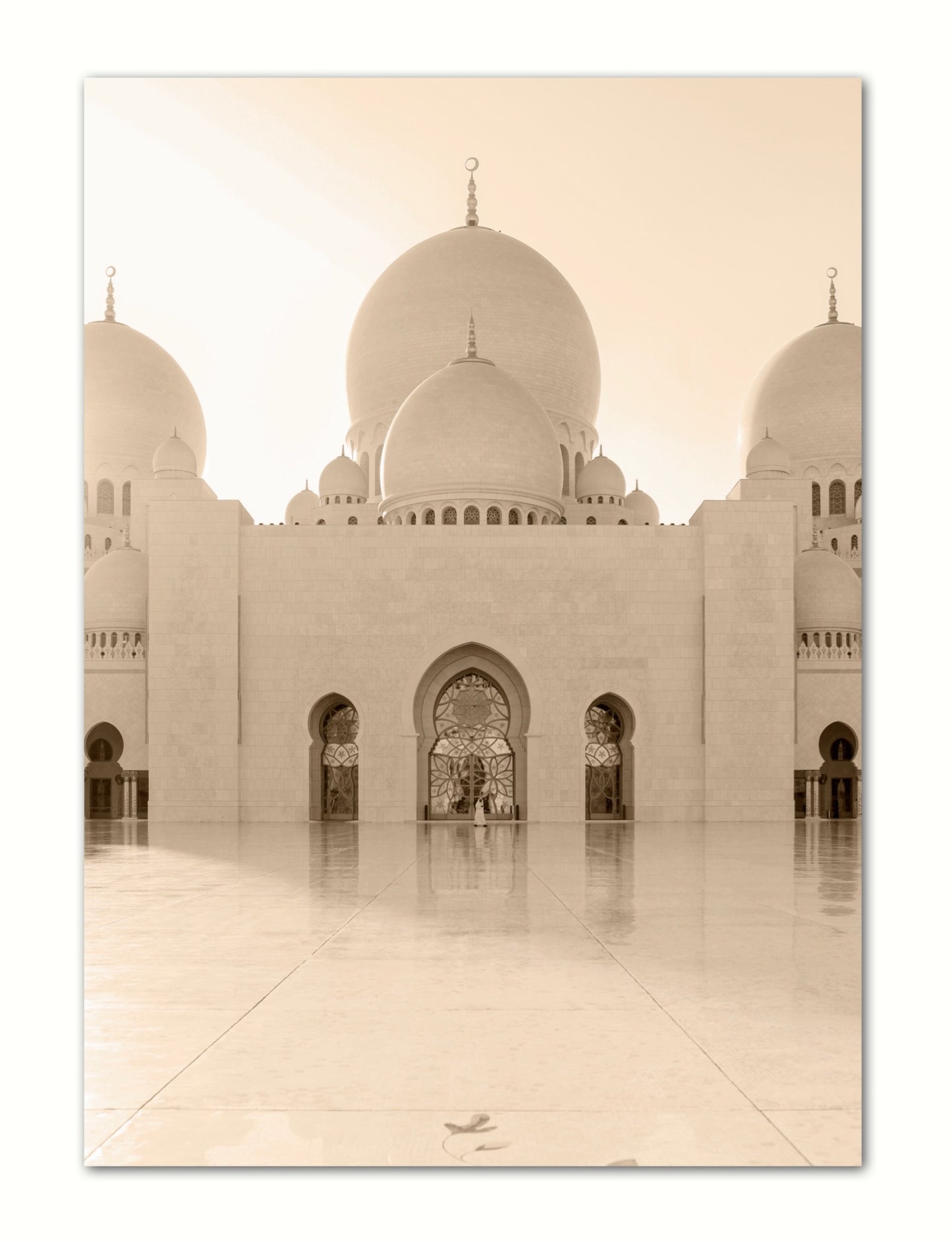 Beige Abu Dhabi Poster